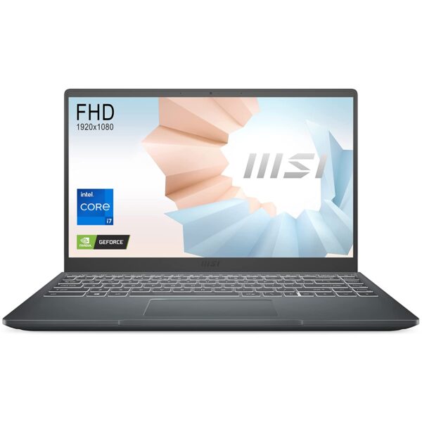 MSI Modern 14, Intel i7-1195G7, 14" FHD IPS-Level 60Hz Panel Laptop