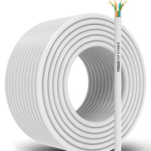 FEDUS Cat6 Ethernet Cable, 300 Meter High Speed 550MHZ / 10 Gigabit Speed UTP LAN Cable, Network Cable Internet Cable RJ45 Cable LAN Wire, Patch Computer Cord Gigabit-(Without connectors)