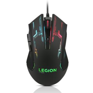 Lenovo Legion M200 RGB Gaming Wired USB Mouse, 7-Colour RGB Backlight