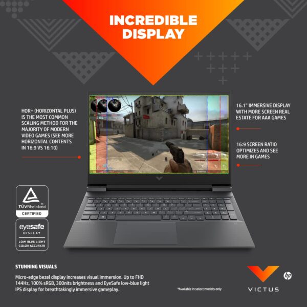 HP Victus AMD Ryzen 7, 16.1-inch FHD Gaming Laptop