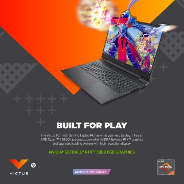 HP Victus AMD Ryzen 7, 16.1-inch FHD Gaming Laptop