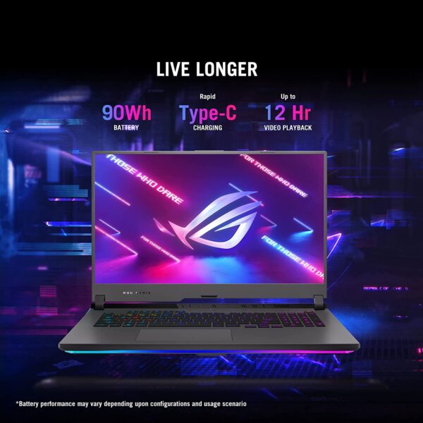 ASUS ROG Strix G17, 17.3-inch FHD 144Hz, AMD R7/16GB/1TB SSD)